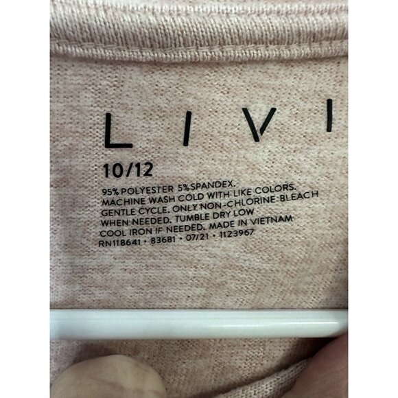 Lane Bryant LIVI Active Pink Hooded Pullover Sweater Size 10/12 - Picture 5 of 7